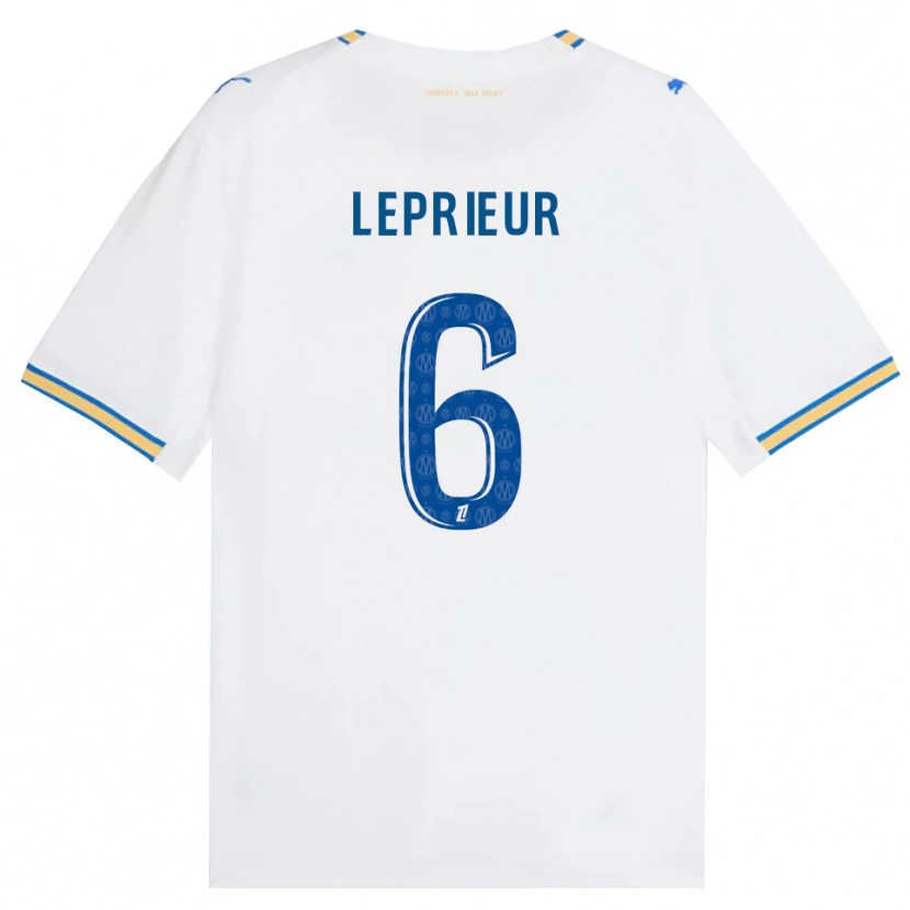 Danxen Kinder Eliott Leprieur #6 Dodgerblau Weiß Heimtrikot Trikot 2026/27 T-Shirt