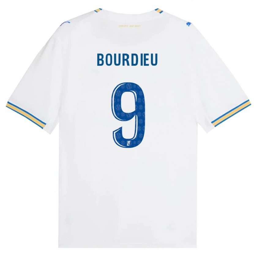 Danxen Kinder Mathilde Bourdieu #9 Dodgerblau Weiß Heimtrikot Trikot 2026/27 T-Shirt