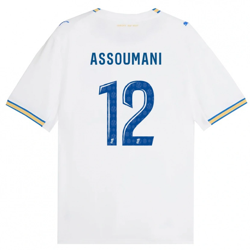 Danxen Kinder Saïfi Assoumani #12 Dodgerblau Weiß Heimtrikot Trikot 2026/27 T-Shirt