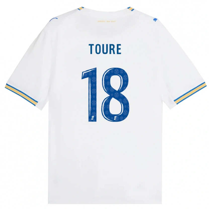 Danxen Kinder Isaak Toure #18 Dodgerblau Weiß Heimtrikot Trikot 2026/27 T-Shirt