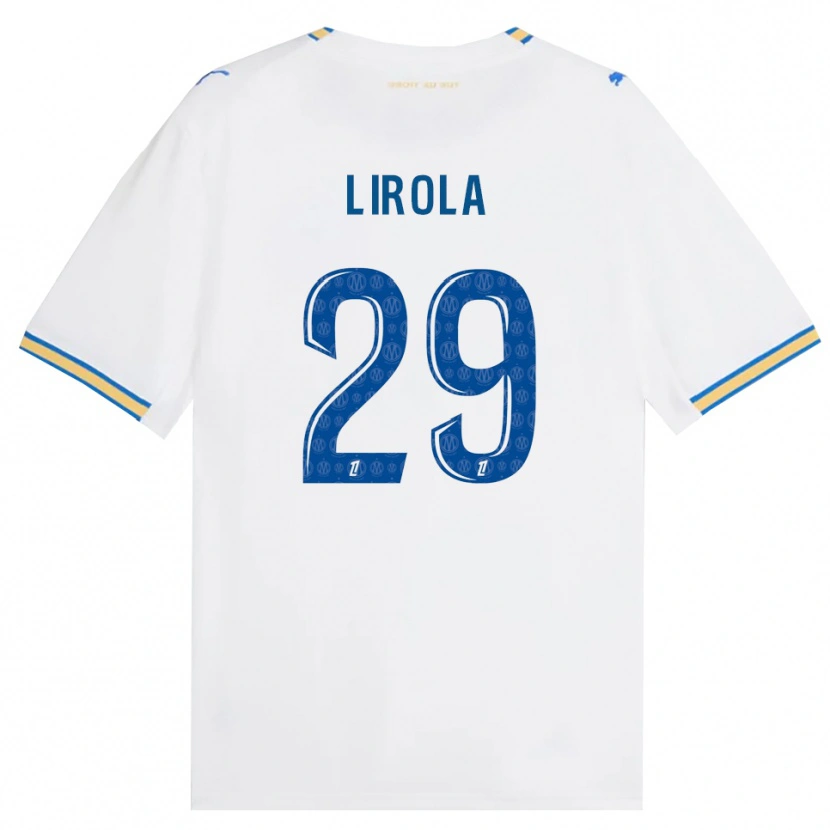 Danxen Kinder Pol Lirola #29 Dodgerblau Weiß Heimtrikot Trikot 2026/27 T-Shirt