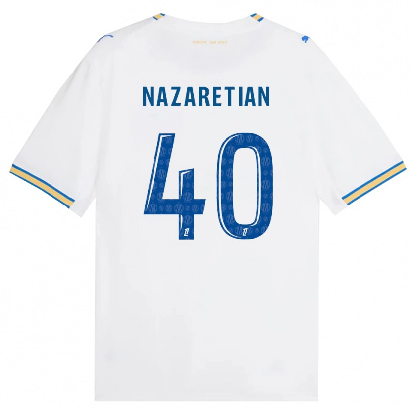 Danxen Kinder Manuel Nazaretian #40 Dodgerblau Weiß Heimtrikot Trikot 2026/27 T-Shirt