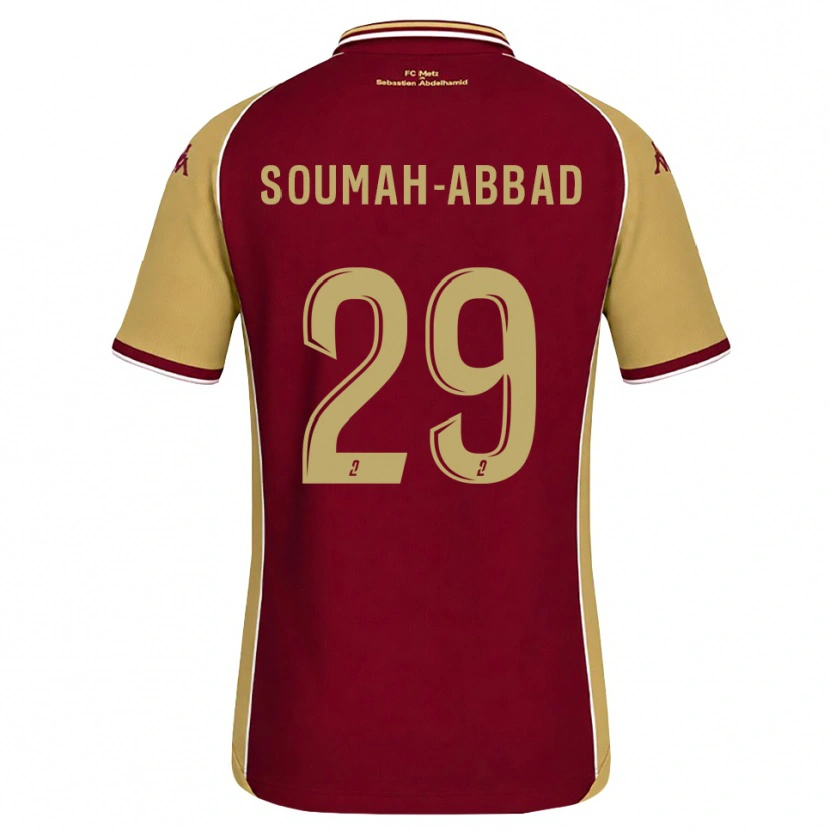 Danxen Kinder Édouard Soumah-Abbad #29 Goldrute Dunkelrot Heimtrikot Trikot 2026/27 T-Shirt