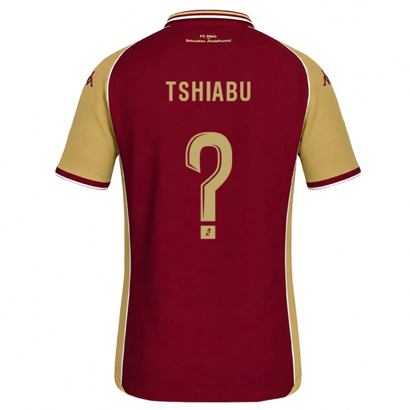 Danxen Kinder Joan Tshiabu #0 Goldrute Dunkelrot Heimtrikot Trikot 2026/27 T-Shirt