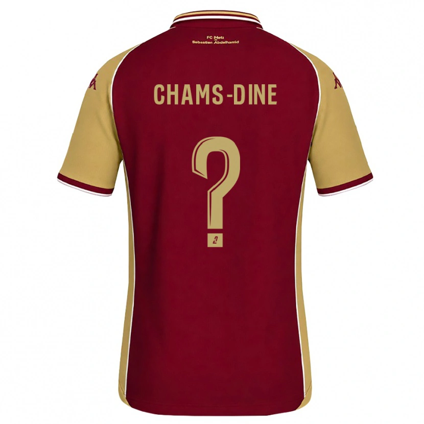 Danxen Kinder Adam Chams-Dine #0 Goldrute Dunkelrot Heimtrikot Trikot 2026/27 T-Shirt