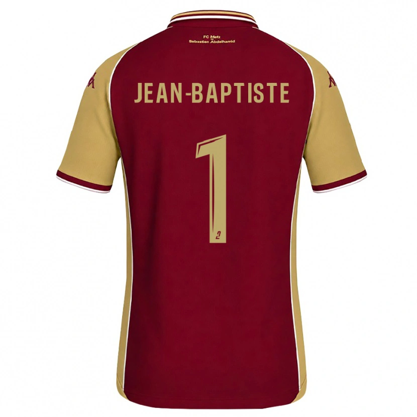 Danxen Kinder Romain Jean-Baptiste #1 Goldrute Dunkelrot Heimtrikot Trikot 2026/27 T-Shirt