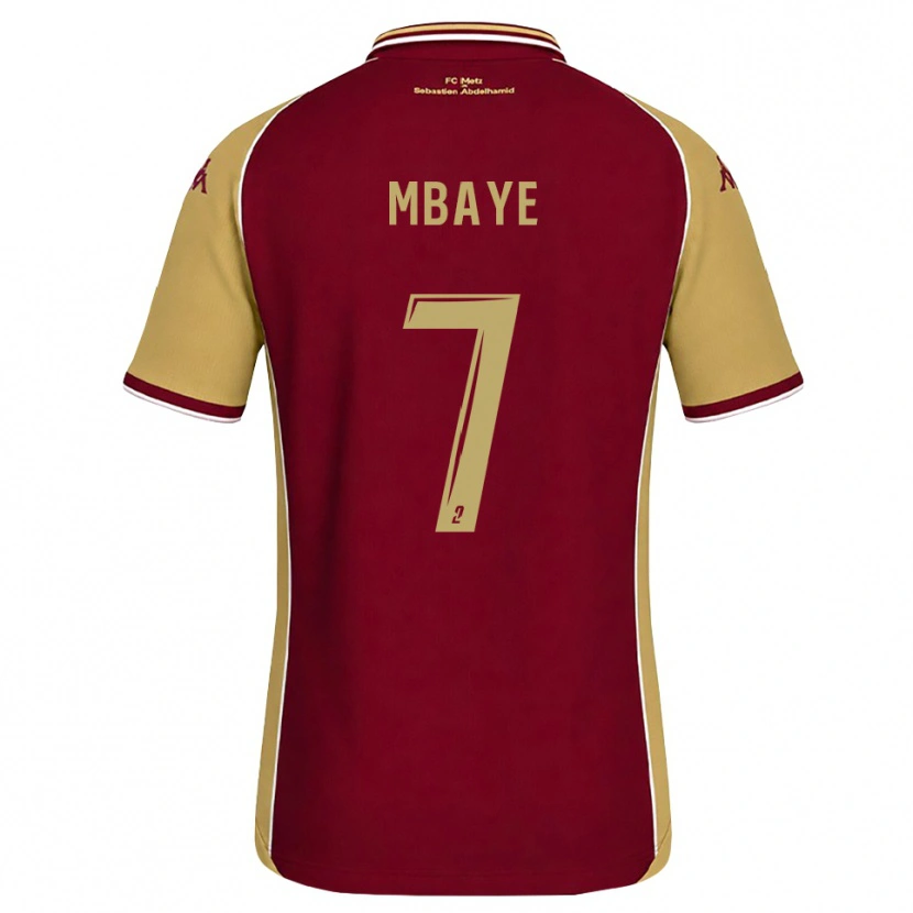 Danxen Kinder Malick Mbaye #7 Goldrute Dunkelrot Heimtrikot Trikot 2026/27 T-Shirt