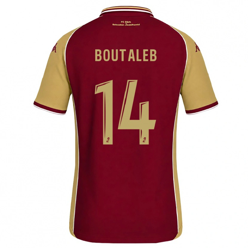 Danxen Kinder Inès Boutaleb #14 Goldrute Dunkelrot Heimtrikot Trikot 2026/27 T-Shirt