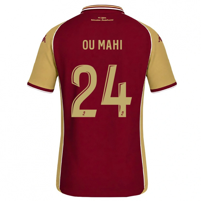 Danxen Kinder Inès Ou Mahi #24 Goldrute Dunkelrot Heimtrikot Trikot 2026/27 T-Shirt