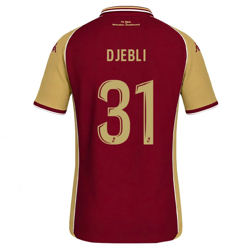 Danxen Kinder Assia Djebli #31 Goldrute Dunkelrot Heimtrikot Trikot 2026/27 T-Shirt