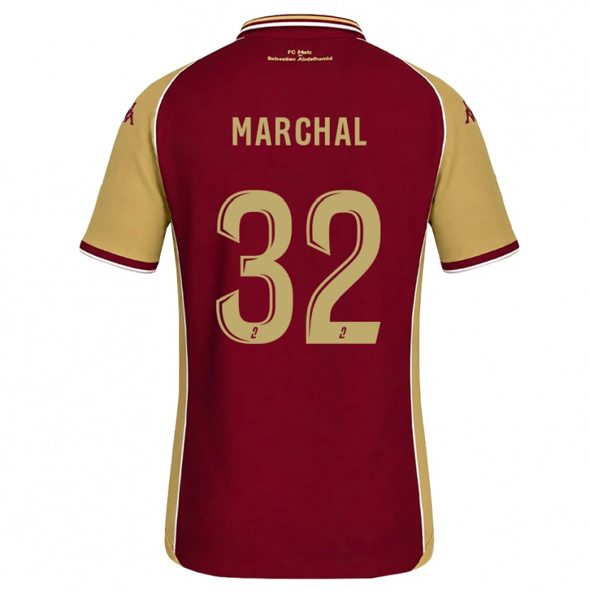 Danxen Kinder Adam Marchal #32 Goldrute Dunkelrot Heimtrikot Trikot 2026/27 T-Shirt