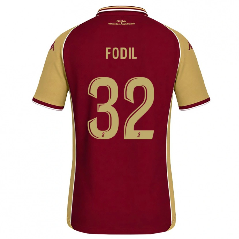 Danxen Kinder Maria Fodil #32 Goldrute Dunkelrot Heimtrikot Trikot 2026/27 T-Shirt