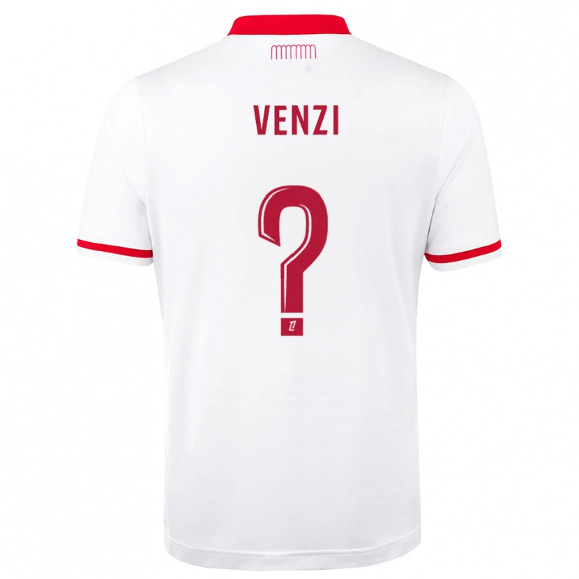 Danxen Kinder John Venzi #0 Rot Weiß Heimtrikot Trikot 2026/27 T-Shirt