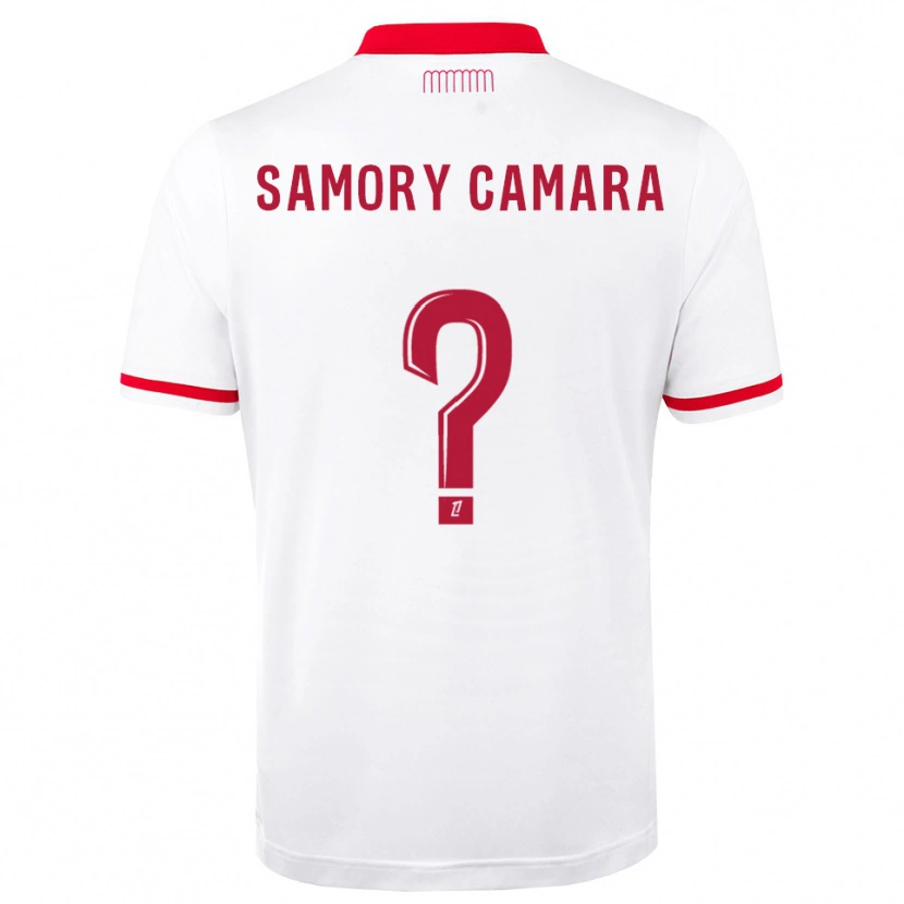 Danxen Kinder Verges Samory Camara #0 Rot Weiß Heimtrikot Trikot 2026/27 T-Shirt