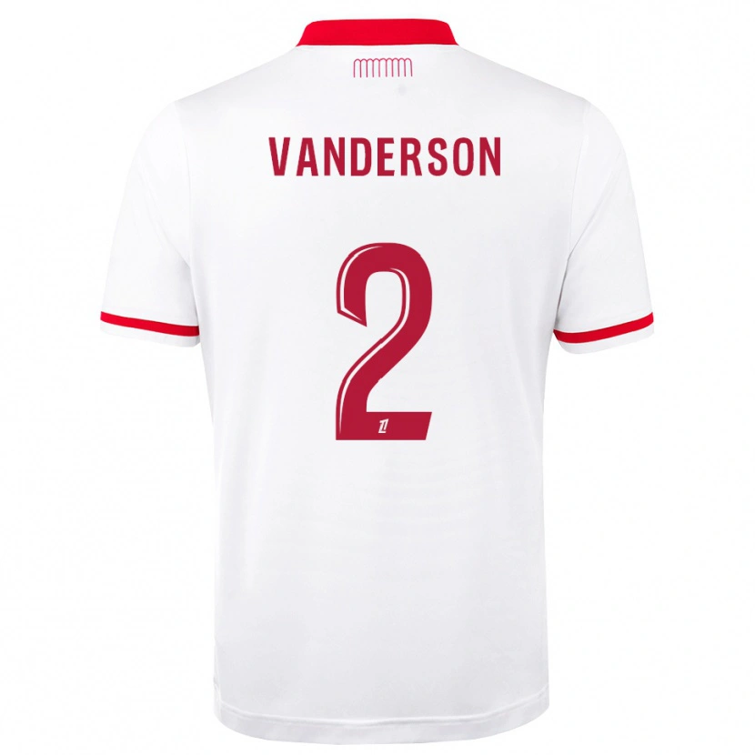 Danxen Kinder Vanderson De Oliveira Campos #2 Rot Weiß Heimtrikot Trikot 2026/27 T-Shirt