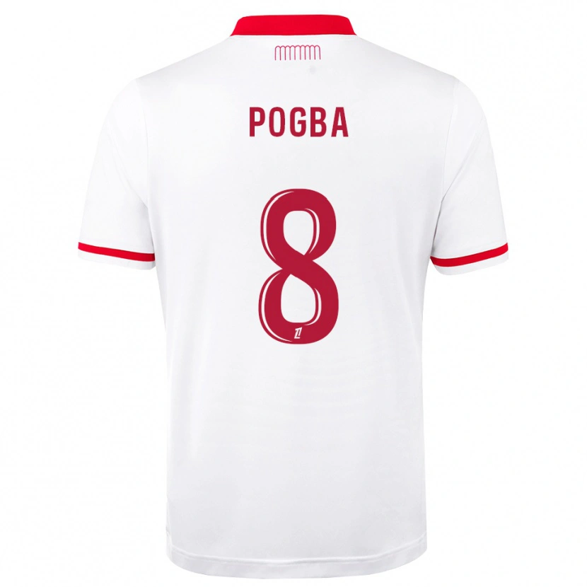Danxen Kinder Paul Pogba #8 Rot Weiß Heimtrikot Trikot 2026/27 T-Shirt