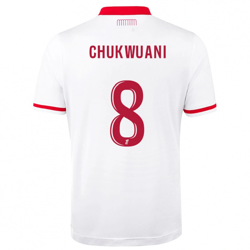 Danxen Kinder Ekene Chukwuani #8 Rot Weiß Heimtrikot Trikot 2026/27 T-Shirt