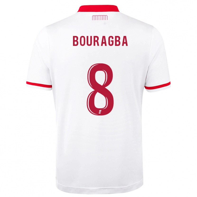 Danxen Kinder Ouanis Bouragba #8 Rot Weiß Heimtrikot Trikot 2026/27 T-Shirt