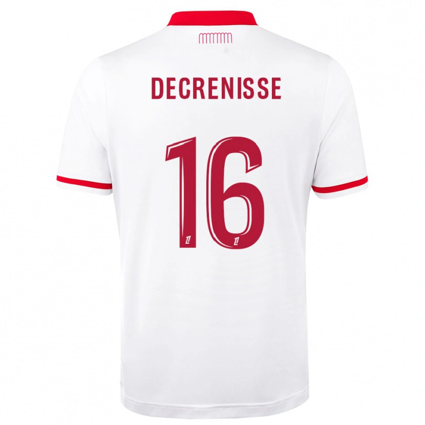 Danxen Kinder Axel Decrenisse #16 Rot Weiß Heimtrikot Trikot 2026/27 T-Shirt