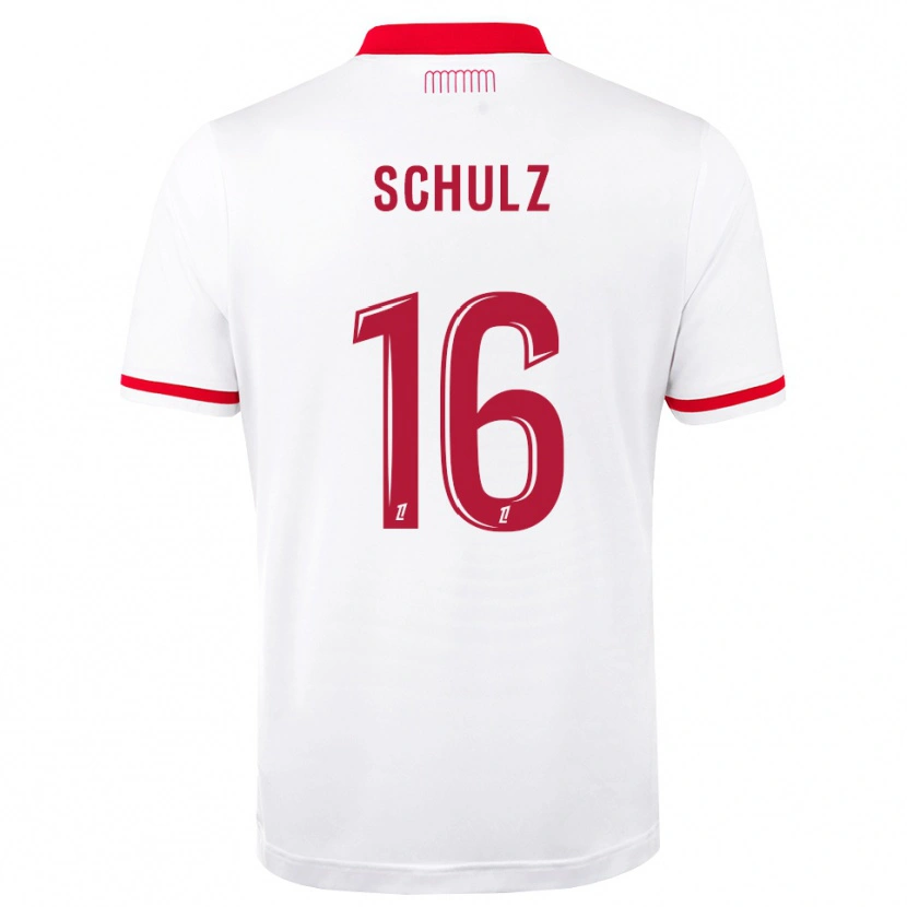 Danxen Kinder Ethan Schulz #16 Rot Weiß Heimtrikot Trikot 2026/27 T-Shirt