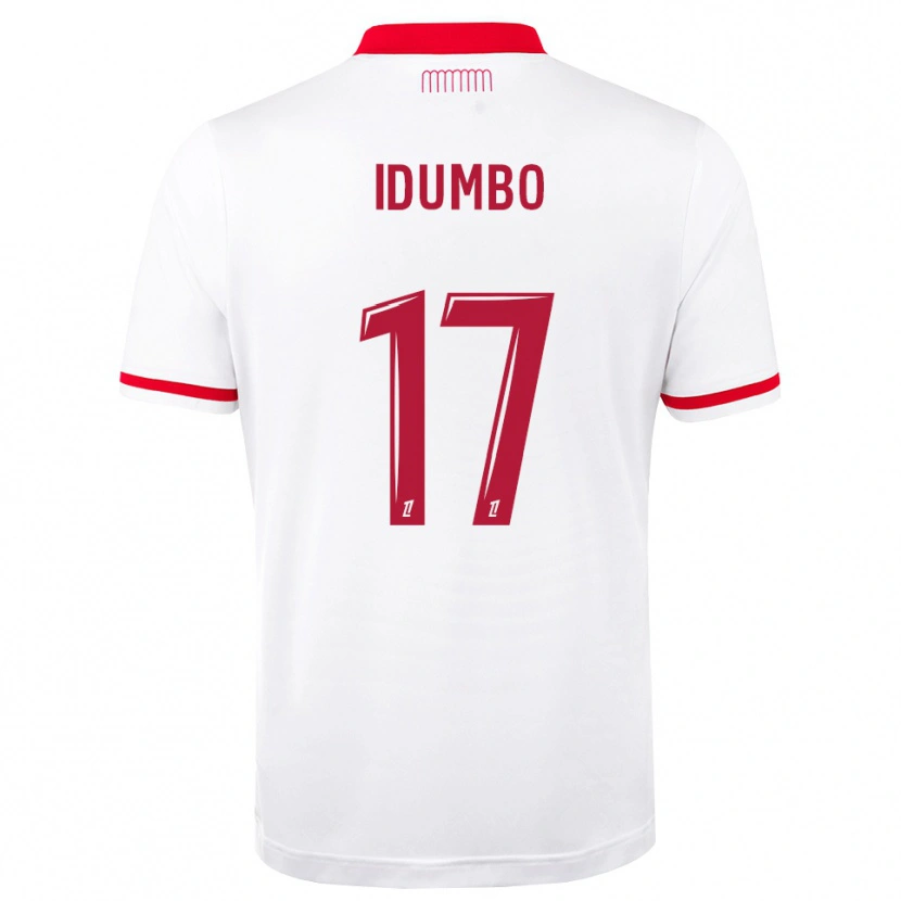 Danxen Kinder Stanis Idumbo #17 Rot Weiß Heimtrikot Trikot 2026/27 T-Shirt