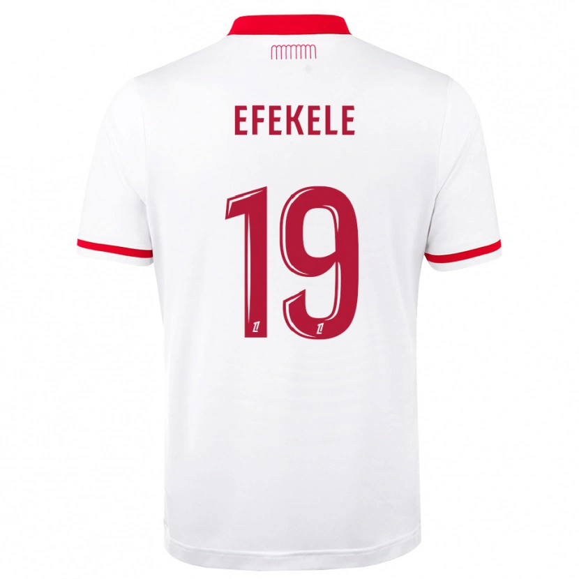 Danxen Kinder Malamine Efekele #19 Rot Weiß Heimtrikot Trikot 2026/27 T-Shirt