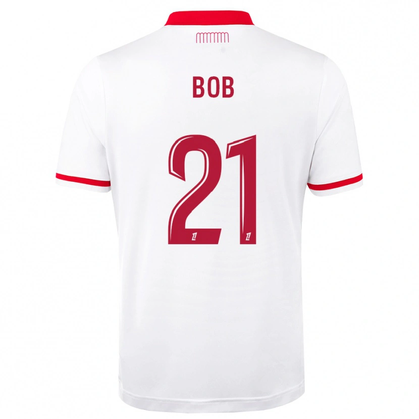 Danxen Kinder Mohamed Bob #21 Rot Weiß Heimtrikot Trikot 2026/27 T-Shirt