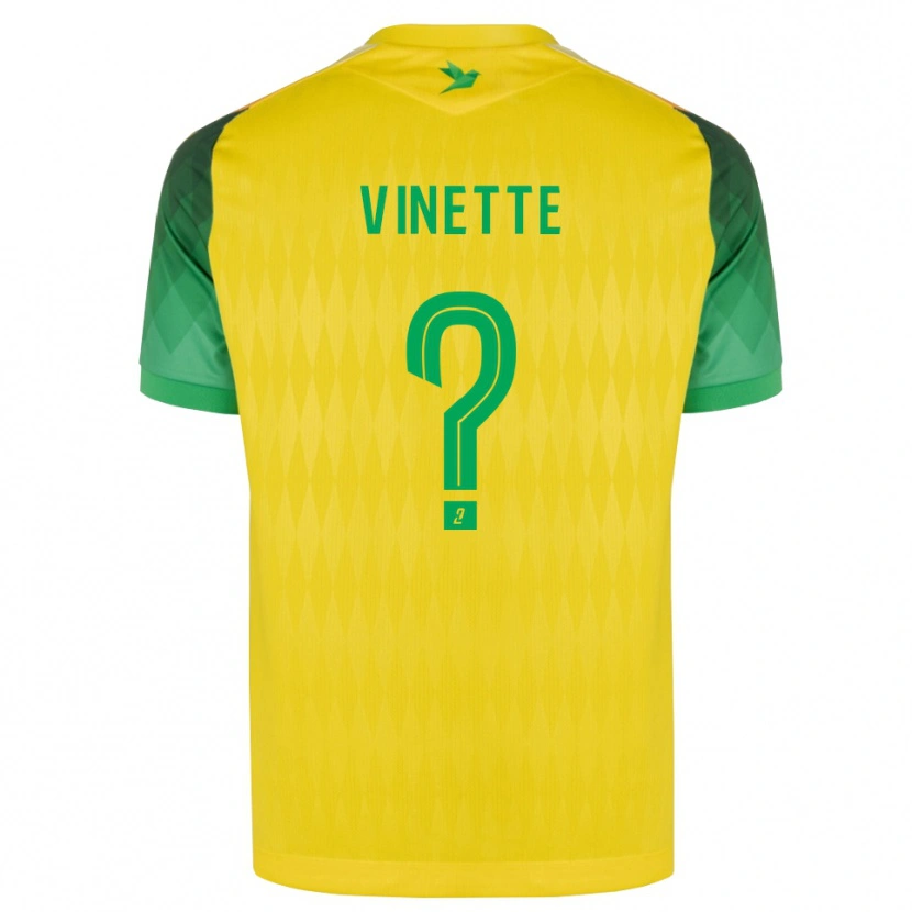 Danxen Kinder Elija Vinette #0 Gelb Grün Rot Heimtrikot Trikot 2026/27 T-Shirt