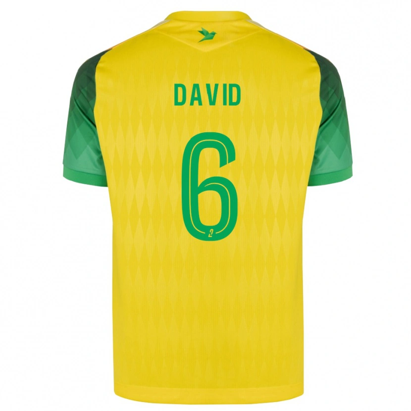 Danxen Kinder Timothé David #6 Gelb Grün Rot Heimtrikot Trikot 2026/27 T-Shirt