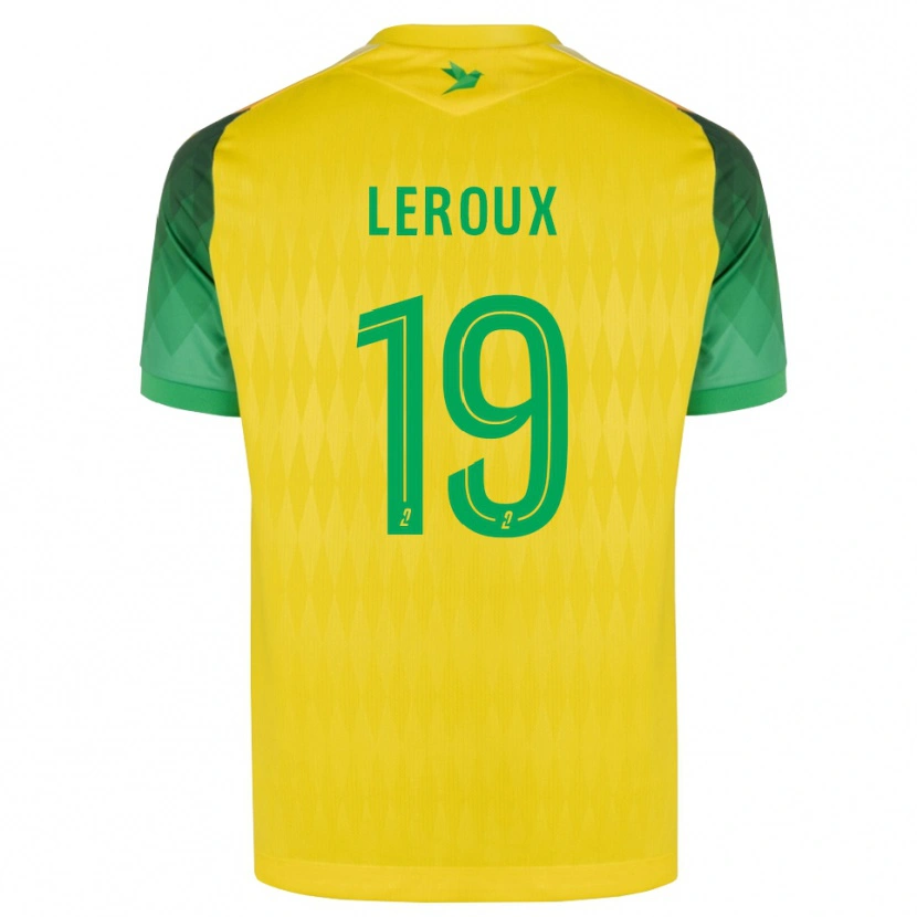 Danxen Kinder Louis Leroux #19 Gelb Grün Rot Heimtrikot Trikot 2026/27 T-Shirt