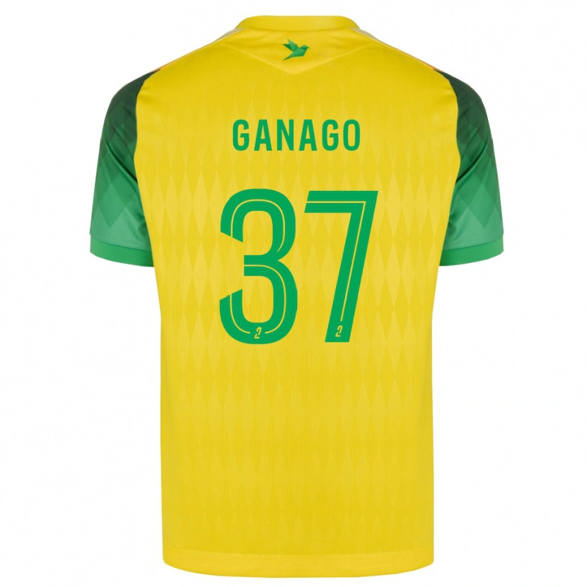 Danxen Kinder Ignatius Ganago #37 Gelb Grün Rot Heimtrikot Trikot 2026/27 T-Shirt