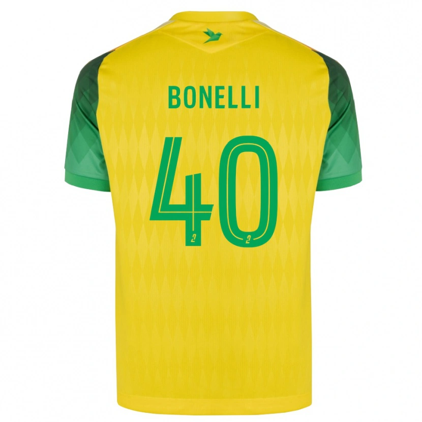 Danxen Kinder Lucas Bonelli #40 Gelb Grün Rot Heimtrikot Trikot 2026/27 T-Shirt