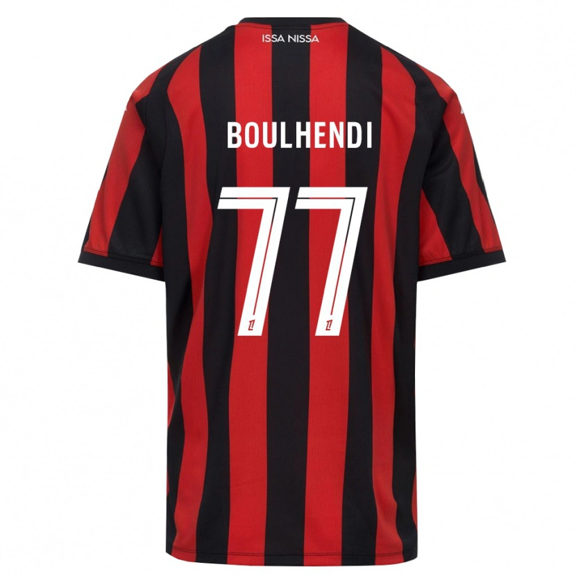 Danxen Kinder Teddy Boulhendi #77 Rot Schwarz Weiß Heimtrikot Trikot 2026/27 T-Shirt