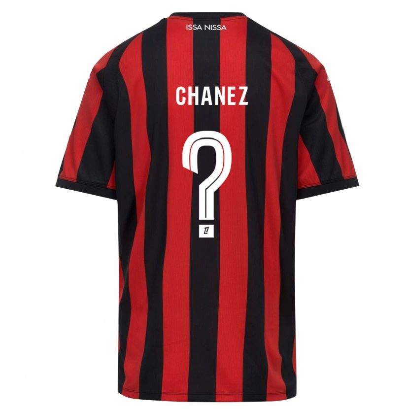 Danxen Kinder Rafael Chanez #0 Rot Schwarz Weiß Heimtrikot Trikot 2026/27 T-Shirt