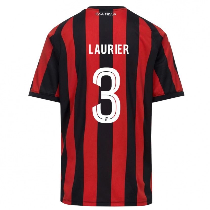 Danxen Kinder Estelle Laurier #3 Rot Schwarz Weiß Heimtrikot Trikot 2026/27 T-Shirt