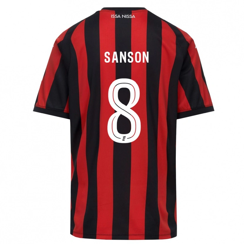 Danxen Kinder Morgan Sanson #8 Rot Schwarz Weiß Heimtrikot Trikot 2026/27 T-Shirt