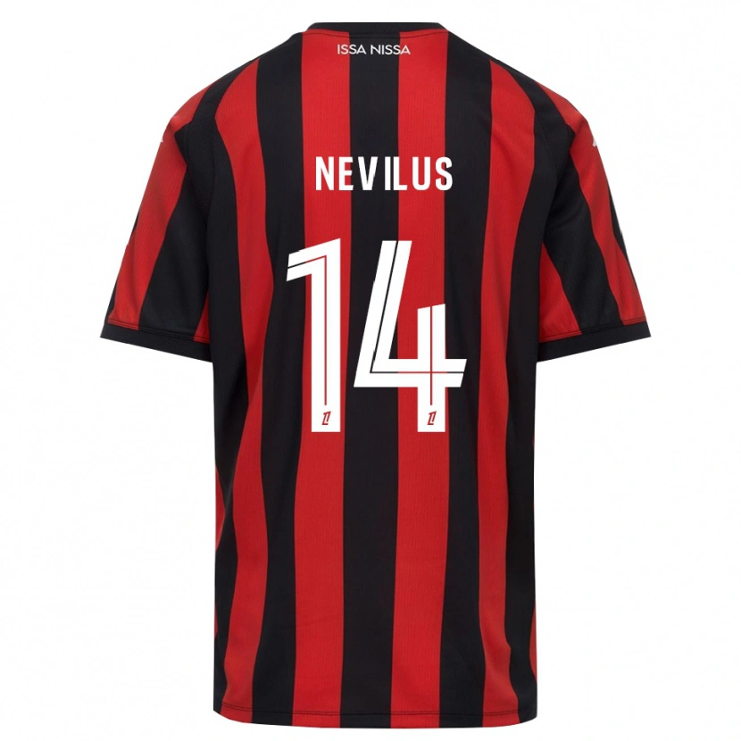 Danxen Kinder Anthonyo Nevilus #14 Rot Schwarz Weiß Heimtrikot Trikot 2026/27 T-Shirt