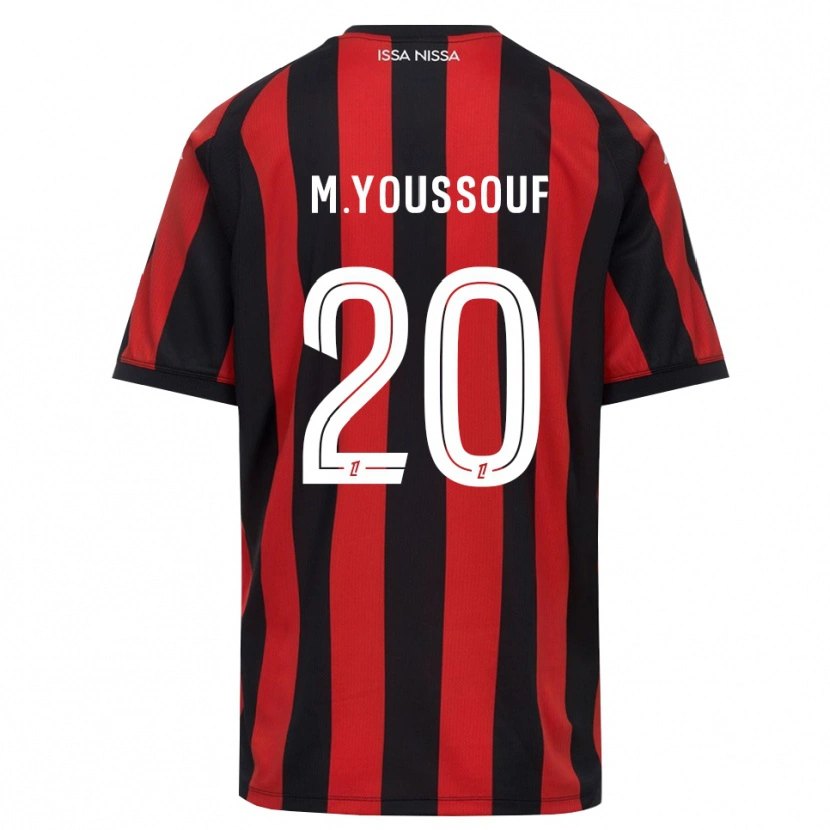 Danxen Kinder Mousslim Youssouf #20 Rot Schwarz Weiß Heimtrikot Trikot 2026/27 T-Shirt