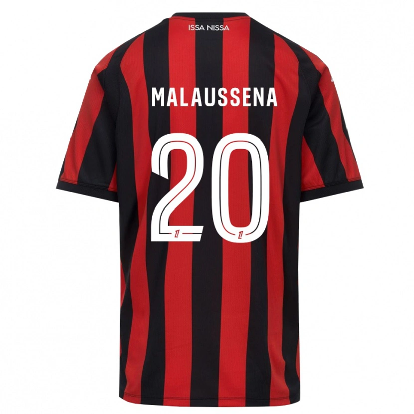 Danxen Kinder Angela Malaussena #20 Rot Schwarz Weiß Heimtrikot Trikot 2026/27 T-Shirt