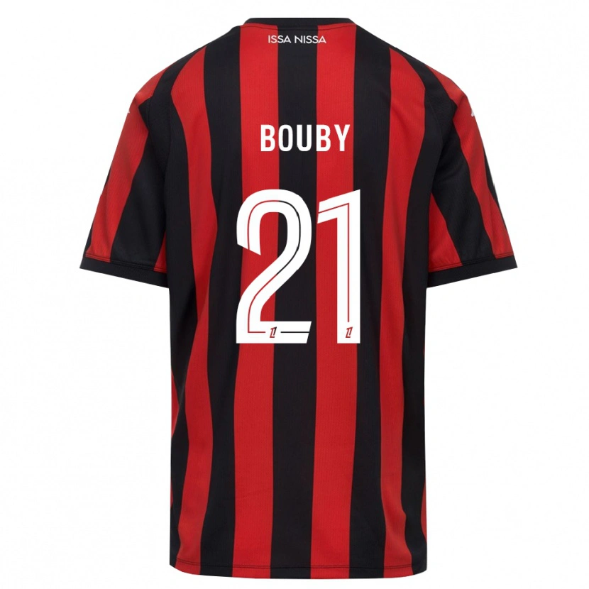 Danxen Kinder Coline Bouby #21 Rot Schwarz Weiß Heimtrikot Trikot 2026/27 T-Shirt