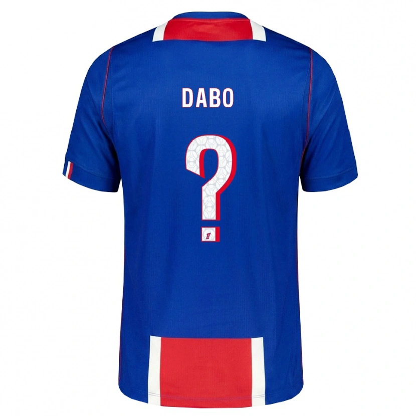 Danxen Kinder Mariama Dabo #0 Rot Weiß Blau Heimtrikot Trikot 2026/27 T-Shirt