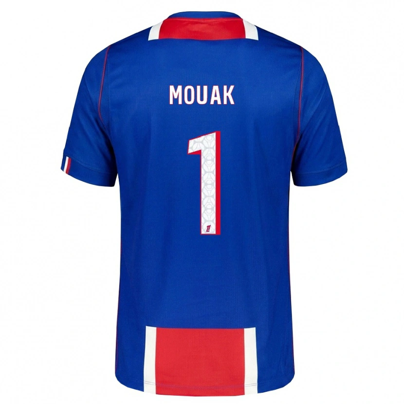 Danxen Kinder Adam Mouak #1 Rot Weiß Blau Heimtrikot Trikot 2026/27 T-Shirt