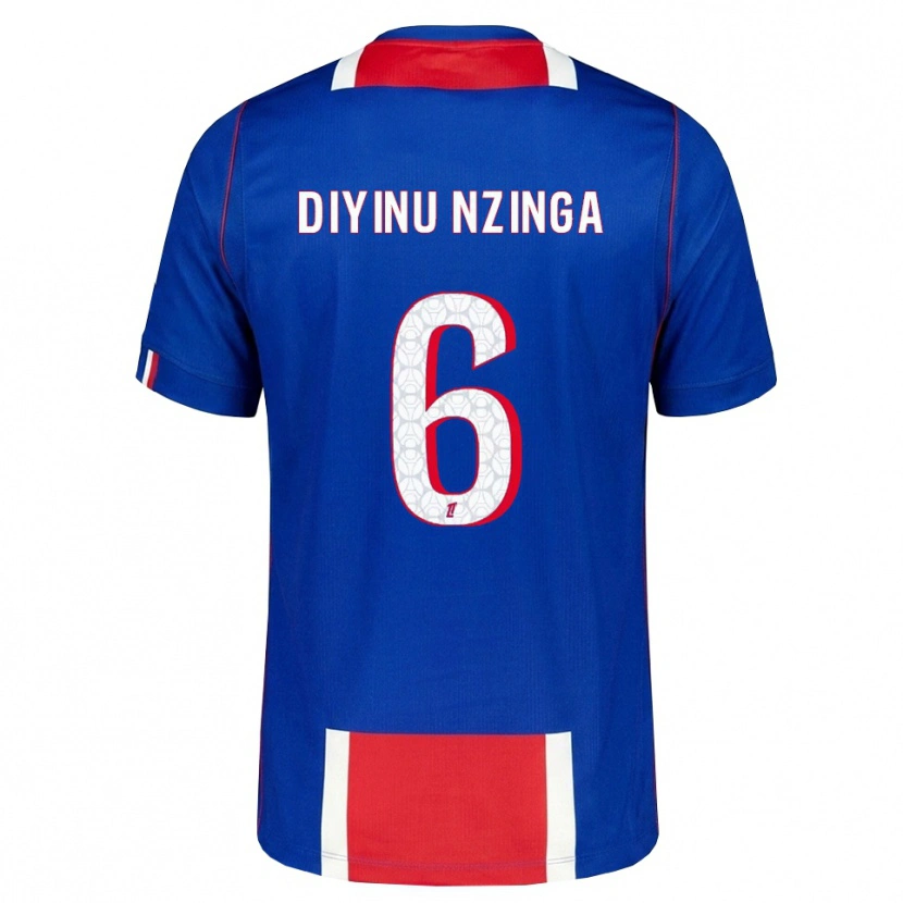 Danxen Kinder Vainqueur Nzinga #6 Rot Weiß Blau Heimtrikot Trikot 2026/27 T-Shirt