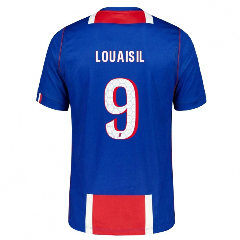 Danxen Kinder Kévin Louaisil #9 Rot Weiß Blau Heimtrikot Trikot 2026/27 T-Shirt
