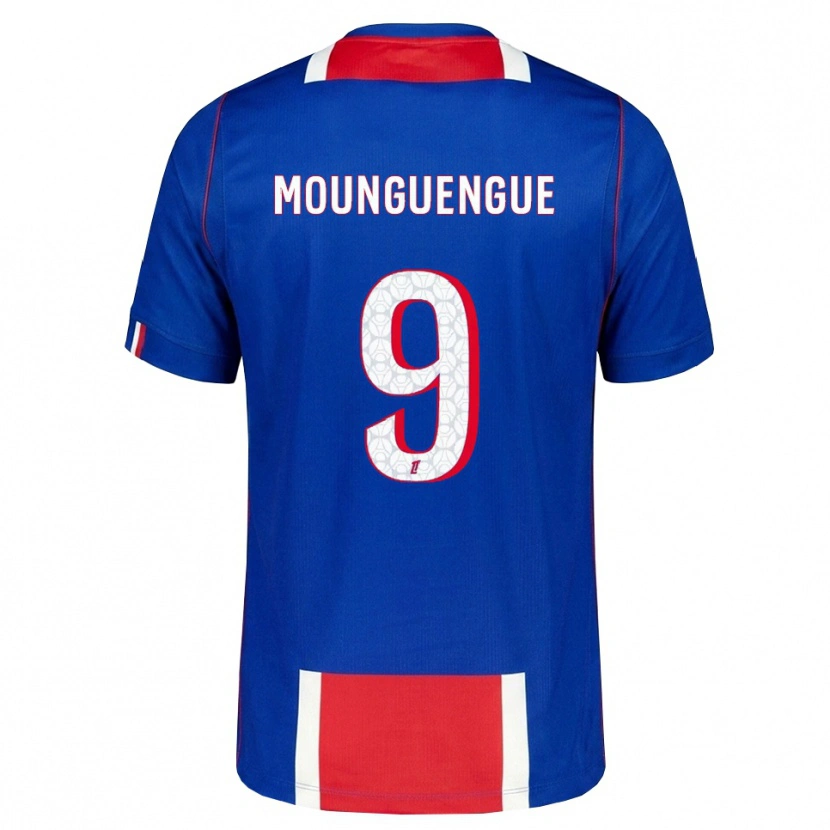 Danxen Kinder Pierre Mounguengue #9 Rot Weiß Blau Heimtrikot Trikot 2026/27 T-Shirt