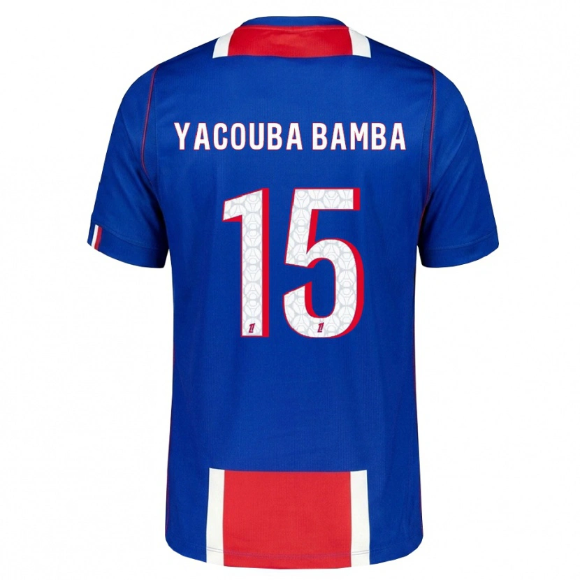 Danxen Kinder Ben Yacouba Bamba #15 Rot Weiß Blau Heimtrikot Trikot 2026/27 T-Shirt