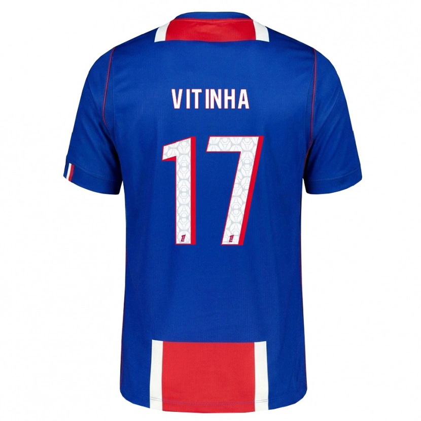 Danxen Kinder Vítor Machado Ferreira #17 Rot Weiß Blau Heimtrikot Trikot 2026/27 T-Shirt