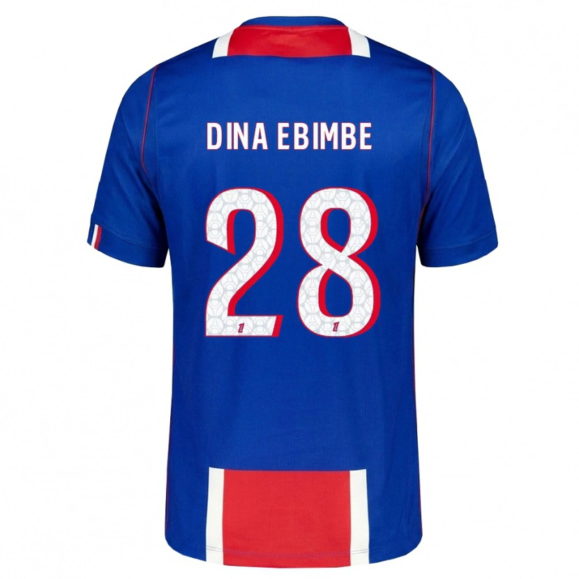 Danxen Kinder Eric Junior Dina Ebimbe #28 Rot Weiß Blau Heimtrikot Trikot 2026/27 T-Shirt