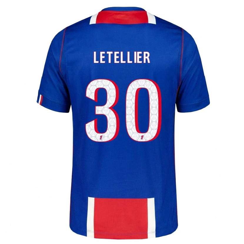 Danxen Kinder Alexandre Letellier #30 Rot Weiß Blau Heimtrikot Trikot 2026/27 T-Shirt