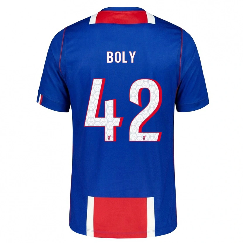 Danxen Kinder David Boly #42 Rot Weiß Blau Heimtrikot Trikot 2026/27 T-Shirt